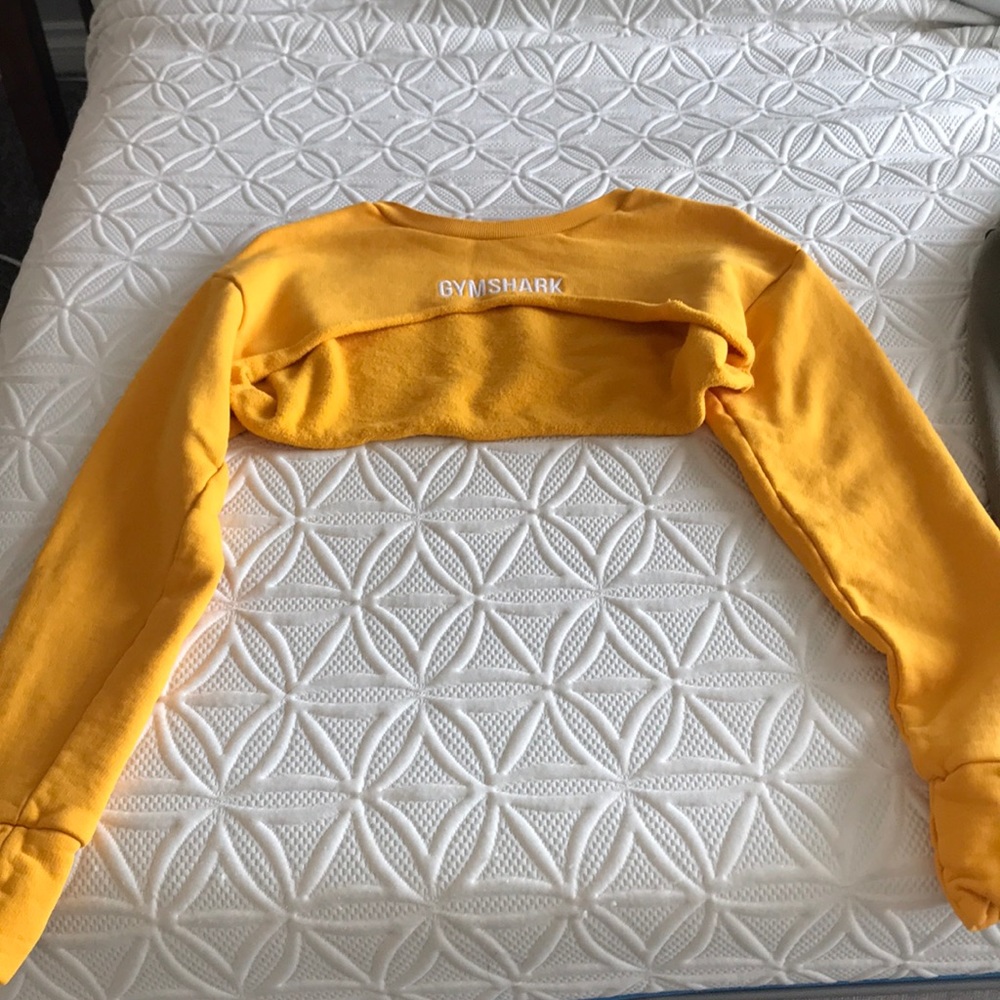 Gymshark super cropped sweater , citrus yellow